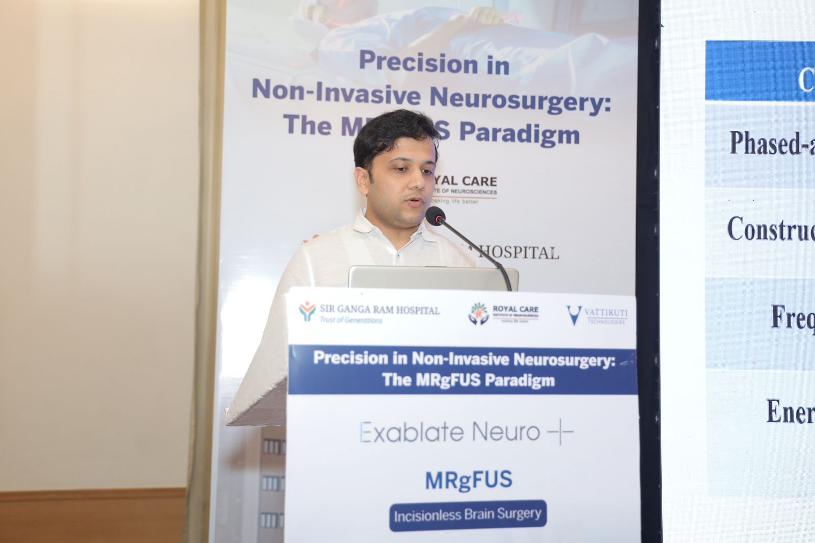 Presenting at a neurosurgery conference